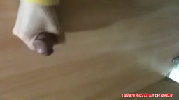 Korean Amateur Sucks Cock in Bathroom Gloryhole
