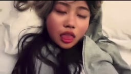 Sleep girl open eyes