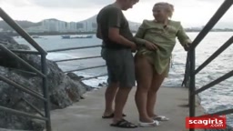 Outdoor Sex by the Water with a Hot Blonde