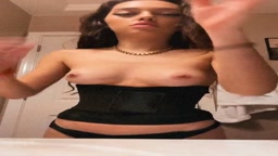 Absolute perfect tits selfie video