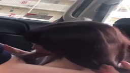 美人 車内パイズリ