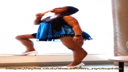 Bikini dusky striptease