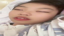 little girl eye open