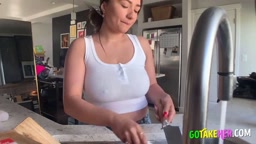 Big-Titted Housegirl's Solo Orgasm On Webcam