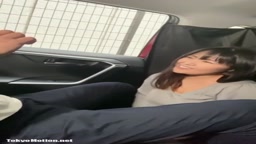 車内パイズリフェラ 人妻巨乳