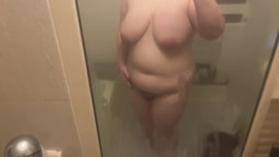 ぽっちゃりお風呂自撮り