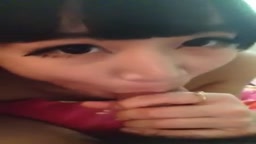 OKP女子のねっとりフェラにたまらず射精