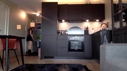 wife flasing lucky delivery man. 100%real