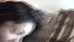 American-African Girl's Messy Blowjob Facial
