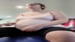Pregnant dancing on medicine ball With pics