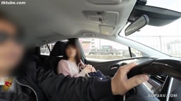 旦那公認のNTR妻　3連続ハメ移動中フェラ　30代