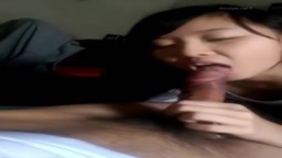 美人な彼女にフェラさせた2 無修正　個人撮影