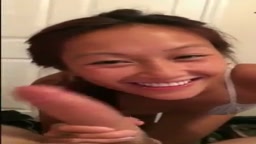 一生懸命フェラして胸射