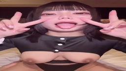 巨乳美女　アヘ顔