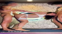 マッチョ2名に気持ちよくさせられちゃった熟女はだらしない顔つきで涎まで垂らしながら感じちゃう