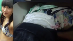 女性宅で下着物色①