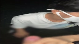 パート妻にお願いして野外セックスさせてもらった