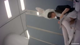 A Rabbit-Eared Nurse Cosplayer