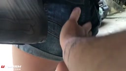 声かけ　大胆ケツ触り