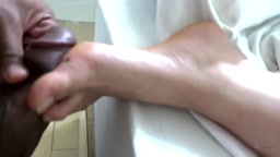 rubbing dick on s feet