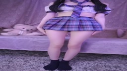 地雷女 制服たくしあげ