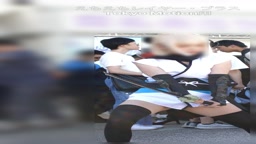 Tバック＆ほぼまんこ出しつつでカッコつけてた美人FGO沖田さんレイヤー・縦