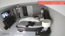 Woman playing in bed