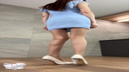 コバ嫁ノーパン 直穿き ベージュパンスト