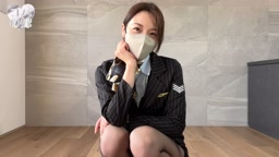 コバ嫁CAコスプレ