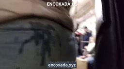 cum on ass aftermath in bus