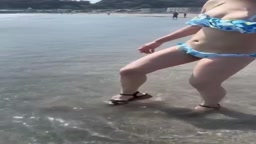 海でナンパしてそのままテントでハメ撮り