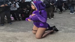 Haru 爆乳 コスプレイベント①