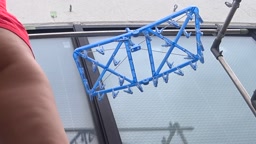 シェアハウスのベランダ