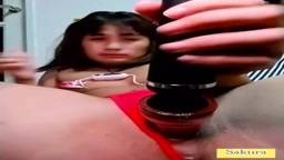Sakura masturbation live