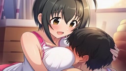 体育倉庫でパイズリ