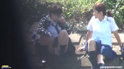 無）下校女学生絶景スポット野ション参 2