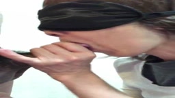 50代熟女のフェラと無防備な尻