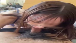 メガネ先生のフェラ。