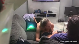 Seducing my younger brother while he's playing a game