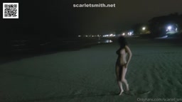 Naked on the beach after dark[scarlet_smith]