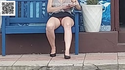 Sitting without Panties on the Street[scarlet_smith]