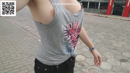 Walk without Panties and Mini Skirt in the Park[scarlet_smith]