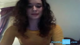 Shy Girl with Big Tits Masturbates on Webcam