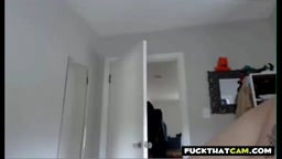 Mixed-Race Amateur Plays with Her Sex Toy on Webcam