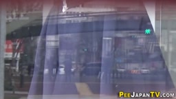 Japanese girls get filmed pissing in the public restroom voyeur
