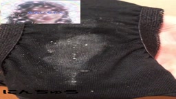 【汚パンツ】【あおい5】脱ぎたて生パンティでオナニー＊超セクシーな黒！パンシミ、オリモノが目立つ！