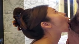 個人撮影 フェラ バキューム 口内射精