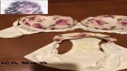 【汚パンツ】【あおい8】脱ぎたて生パンティでオナニー白と薄ピンクの花柄