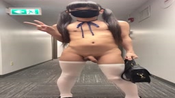 男の娘　露出オナニー