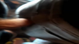 Encoxada groping huge cum in bus